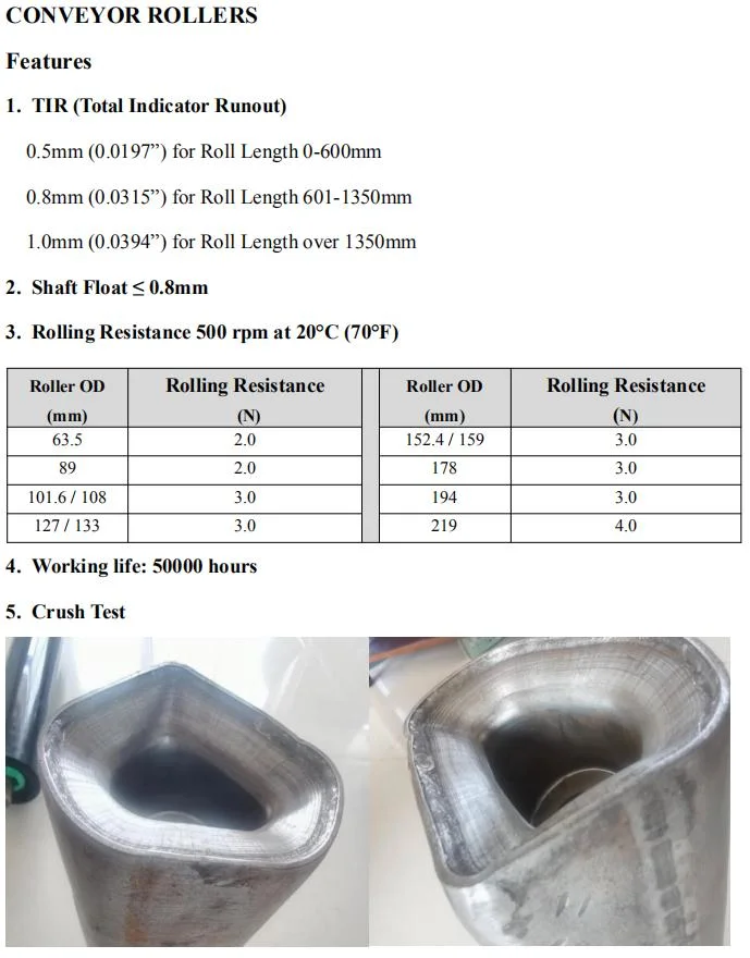 Conveyor Roller Frame for Belt Conveyor System