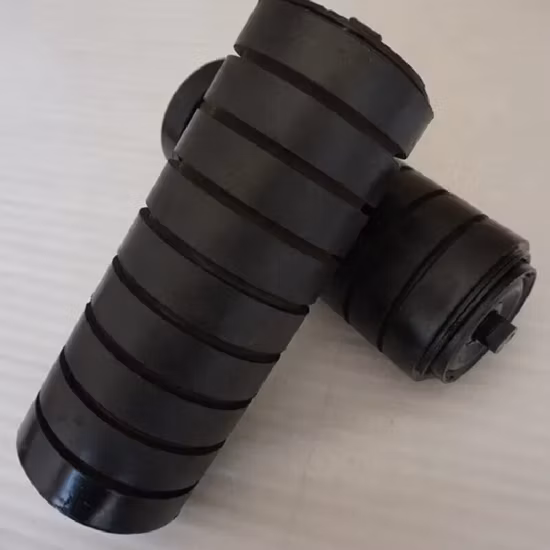 Imperméabilisez le rouleau d'oisif d'impact de convoyeur/le rouleau en caoutchouc d'impact