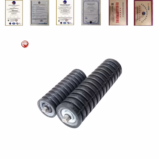 Rouleau de transport de convoyeur à bande standard DIN Konweyour pour carrière