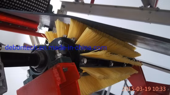 Nettoyeur de brosse de convoyeur pour bandes à motifs avec bandes de brosse de rechange en nylon 66