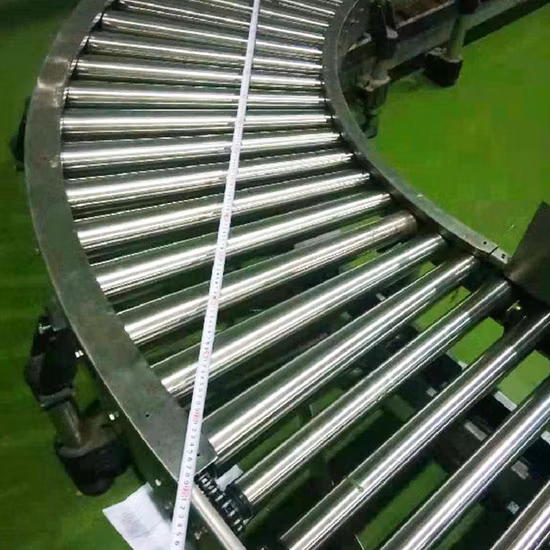 Hairise Acier Inoxydable 304 Avec Certificat FDA& Gsg Convoyeur À Rouleaux De Roue Automatisé