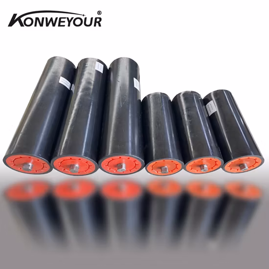 Rouleau de convoyeur à bande en polyéthylène haute densité avec poids léger et durée de vie plus longue