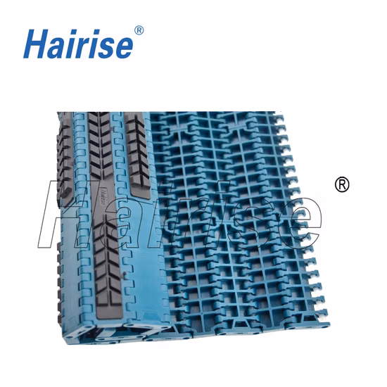 Bande transporteuse à dessus rugueux en caoutchouc antidérapant avec service léger